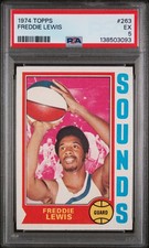 1974 TOPPS #263 FREDDIE LEWIS PSA 5