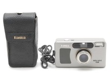 NEAR MINT w/Case Konica Big mini F 35mm Point Shoot Film Camera Silver JAPAN
