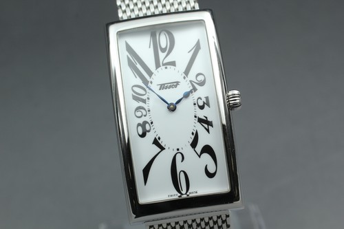 Exc+4/Set Completo* Orologio TISSOT Heritage T117509A Banana Qz Bianco con Bracciale - Foto 4 di 11