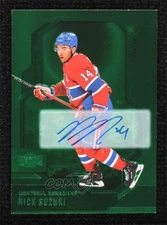2024-25 Skybox Metal Universe Green Auto 3/10 Nick Suzuki #37 Auto qe7