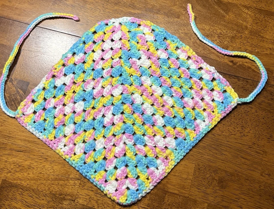 Bandana de ganchillo diademas hippie triángulo boho bufanda para la cabeza bufanda para el cabello Foto 2 de 3