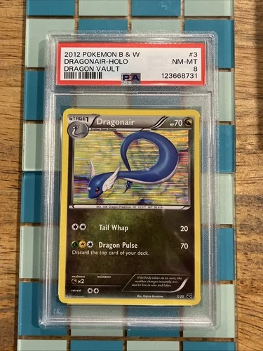 GRADED PSA 8 2012 Pokemon B & W Dragonair-HOLO Dragon Vault #3