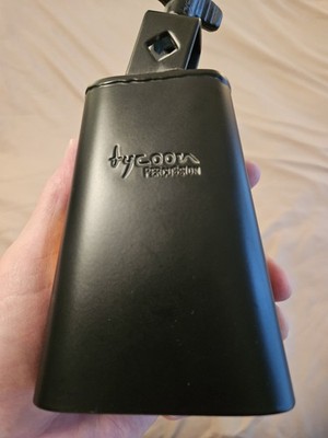 Tycoon Percussion Metal Cowbell Analog Hand Percussion Instrument