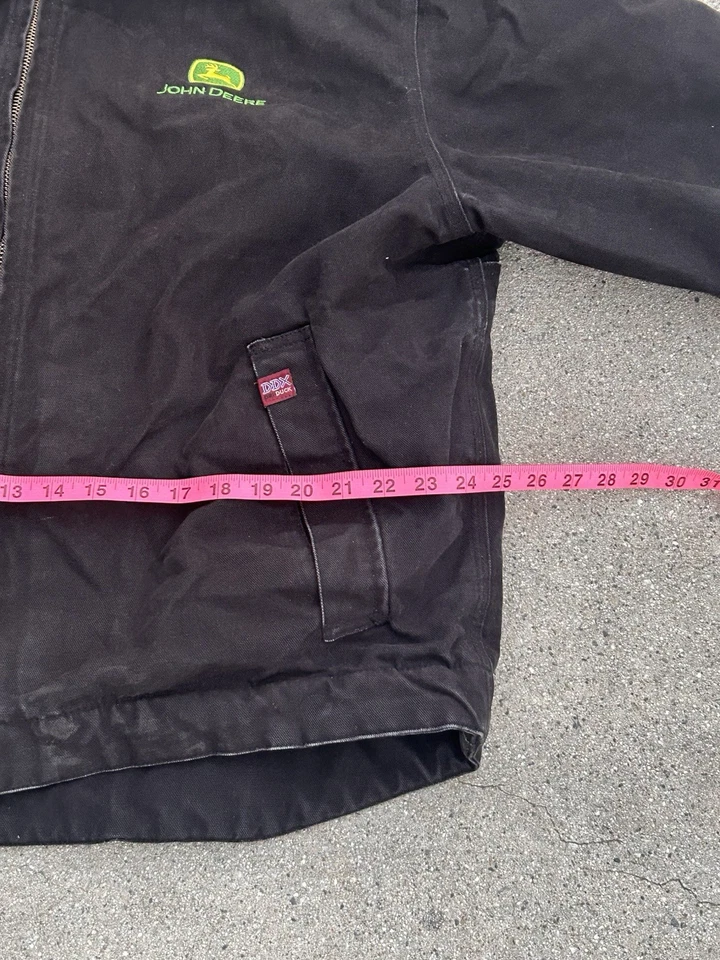 Chaqueta de trabajo John Deere C&B Operations Idaho Region negra pato para hombre XL Foto 4 de 4
