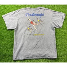 Dreadnought 924 Argonaut P-51 Mustang Airplane T-Shirt Sz XL Gray Port  Company