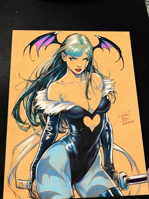 Morrigan Art Print Signed 8.5x11 | Art by Keyeske