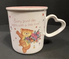 American Greetings-Every Good Day Begins with a Little Love! Teddie Bear-Mug