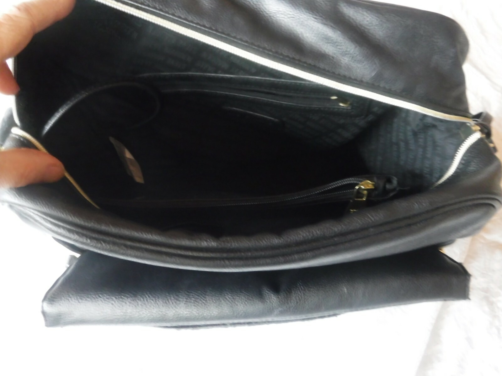 Steeve Madden Black Computer Back Pack Black Faux… - image 10