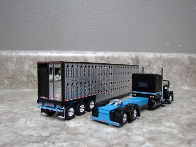 DCP 1/64 Lesage Trucking Peterbilt 389 Wilson Livestock Trailer 60