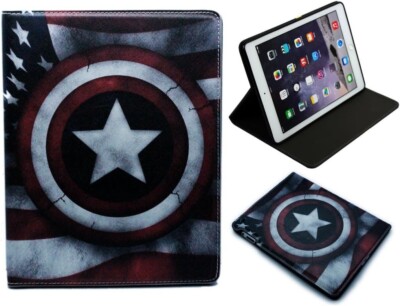 Für iPad 2 3 4 Captain America Schild Superheld Film Smart Case Hülle