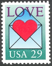Scott 2618, the 1992 29¢ Love Issue - Mint, Never Hinged