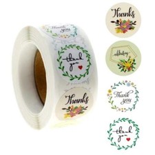 40 THANK YOU FOR YOUR PURCHASE ENVELOPE SEALS LABELS STICKERS 1" ROUND FREE SHIP