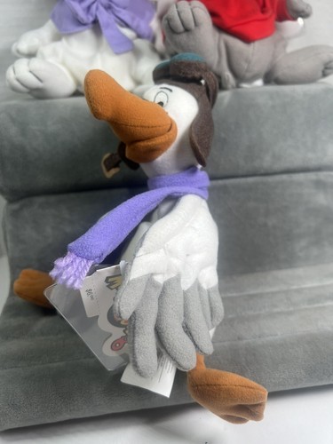 The Disney Store The Rescuers Bernard, Bianca, Orville -Mini Bean Bag Beanie NWT - Picture 3 of 8