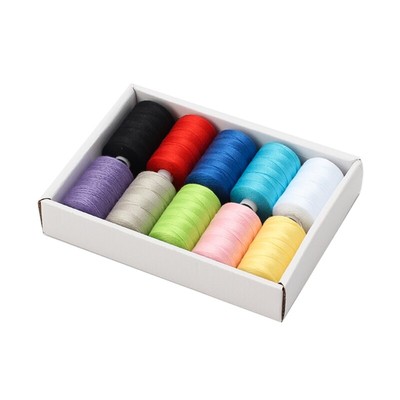 10Pcs Sewing Threads Polyester Threads 328 Yards Per Spool for Hand Stitching