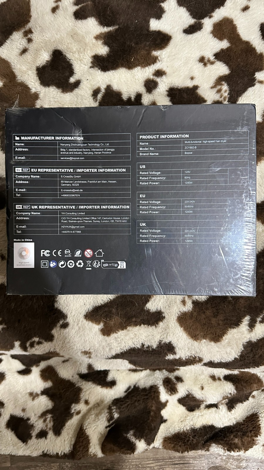 Bopcal Personal Stylist 5 in one hair styler, Professional hi-speed hairdryer  