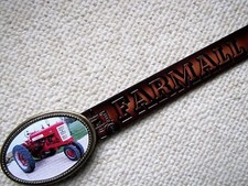 1955 Farmall 400 Tractor Photo Buckle  Genuine Leather Belt Farmall Belt USA