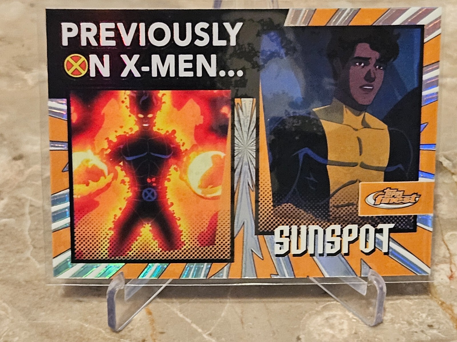 Sunspot 2025 Topps Finest X-Men ’97 Previously On #PO-9