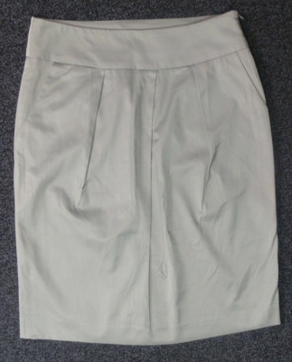 Cortefiel Woman*Rock Gr.36/38 mit Springfalte Taupe metallic Stretch 
