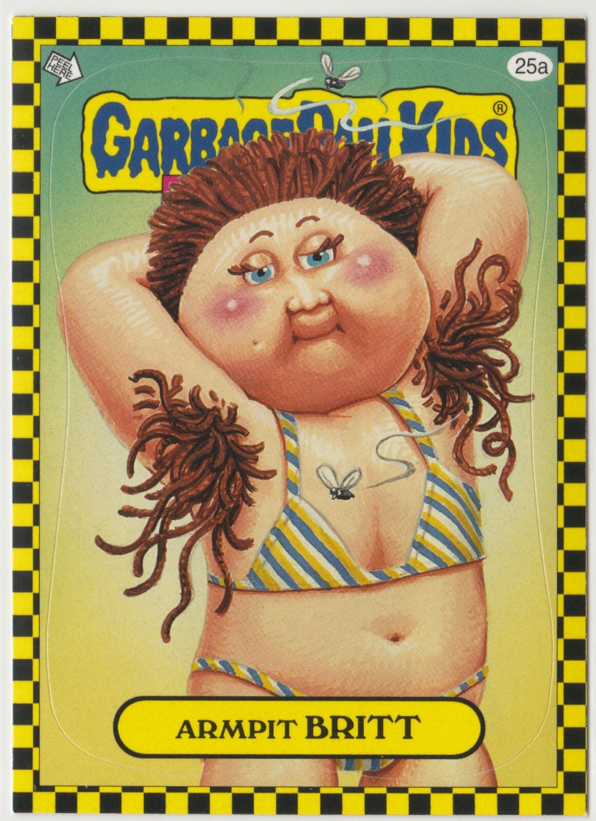 Armpit Britt #25a Garbage Pail Kids 2010 Flashback Series 1 FB1 GPK Card