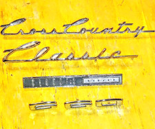 1965 Amc Rambler Classic 660 Cross Country Chrome Black Fender Emblems Badges