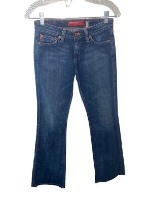 Big Star Flary Mid Rise Womens Denim Jeans Size 25R Blue