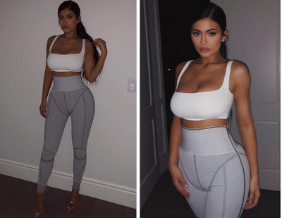 white gym crop top