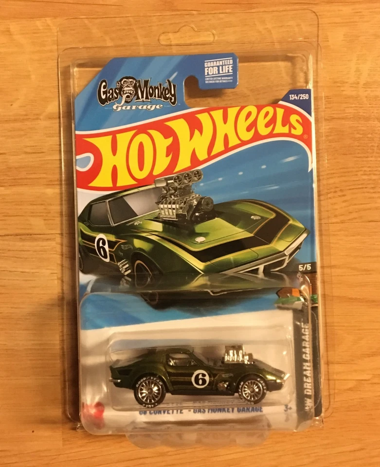 Hot Wheels '69 CORVETTE Gas Monkey Garage Super PERSONALIZADO Real Riders Intercambio de Ruedas Foto 2 de 4