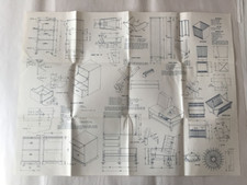 HOW TO PATTERNS-LOT OF 2-VINTAGE-WEBBED CHAIR-PATIO LAMP-WALL PANEL-WASTEBASKET