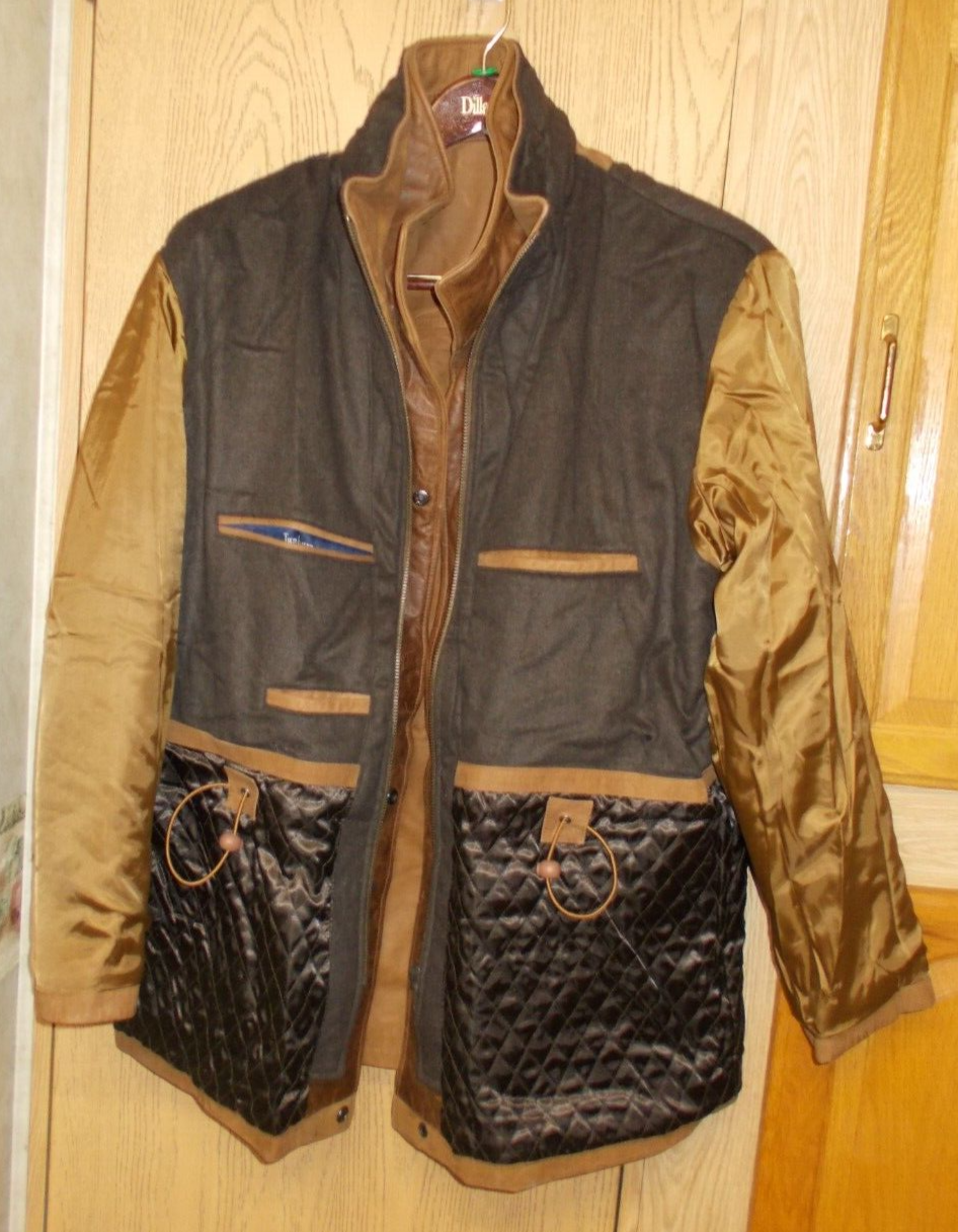 Turnbury genuine leather men's very high quality L large men's jacket coat eBay