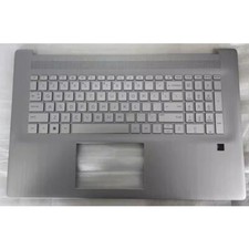 FOR HP 17-CP 17-CN Backlit Keyboard Palmrest Upper Case Silver M50457-001