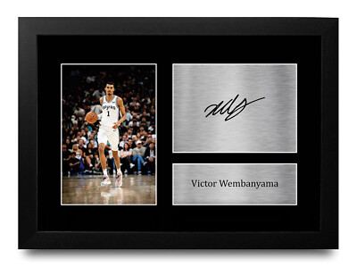 Victor Wembanyama San Antonio Spurs signed Autogramm Bild für Basketball Fans