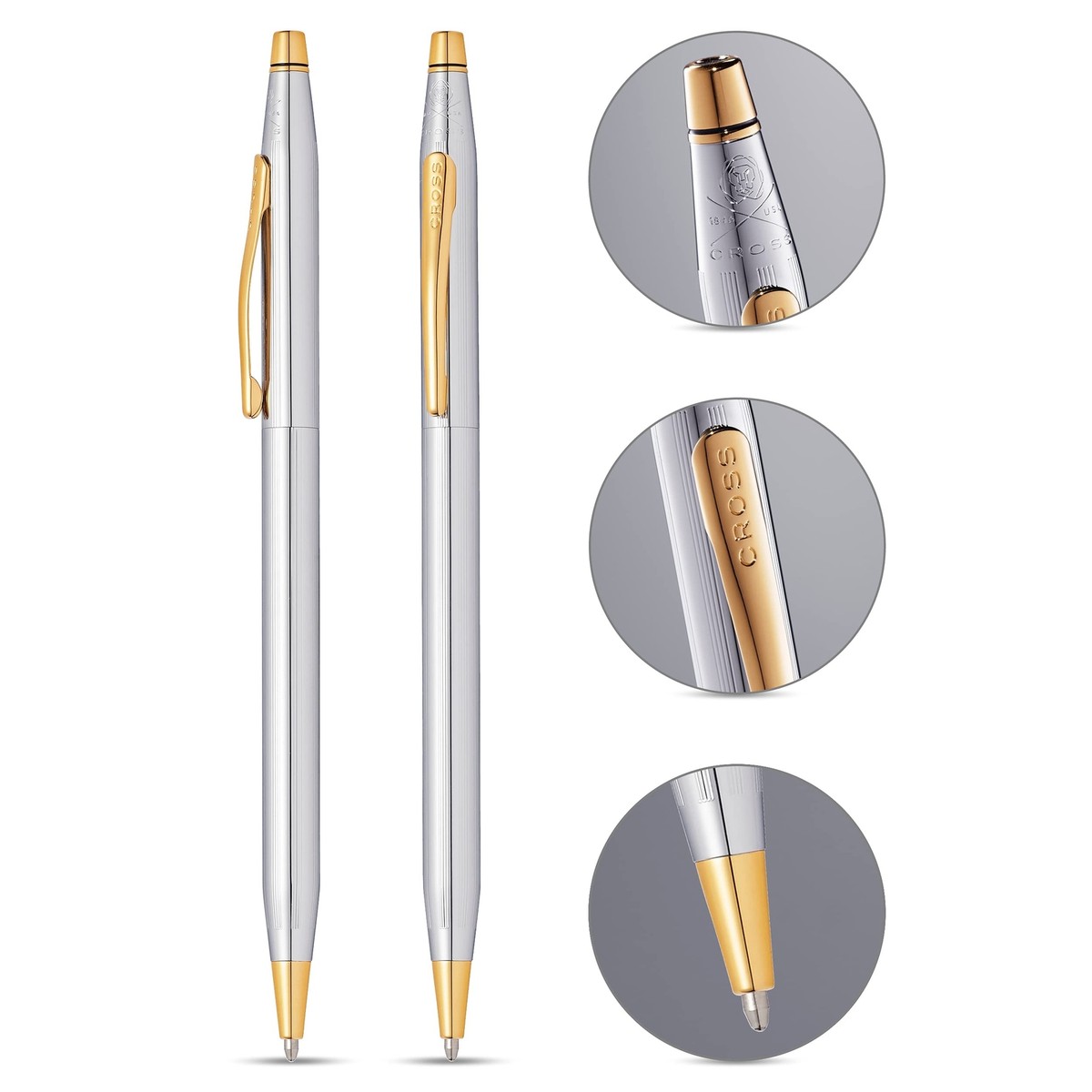 Cross Ballpoint Pen Oily Classic Century N3302 Medalist Brass