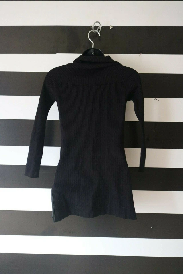 Vestido para mujer Tally Weijl manga larga capucha cuello alto negro talla S Foto 2 de 4