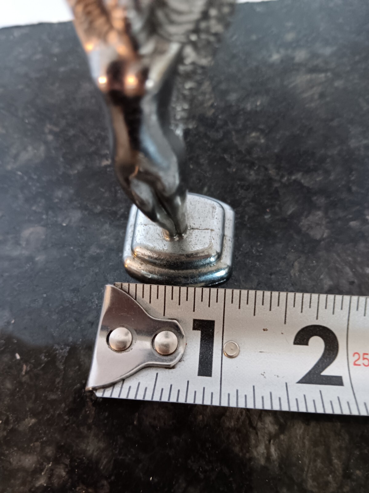 Vntg 1930s Art Deco Topper for Silent Flame Table Lighter, silver lady figurine