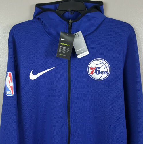 NBA PHILADELPHIA 76ERS BASKETBALL HOODED JACKET NIKE SIZE S NBA PHILADELPHIA 76ERS BASKETBALL HOODED JACKET NIKE SIZE S