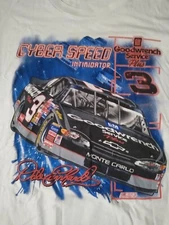 Vintage Nascar T Shirt Dale Earnhardt Sr Cyber Speed 2XL Chase VF Knitwear Read