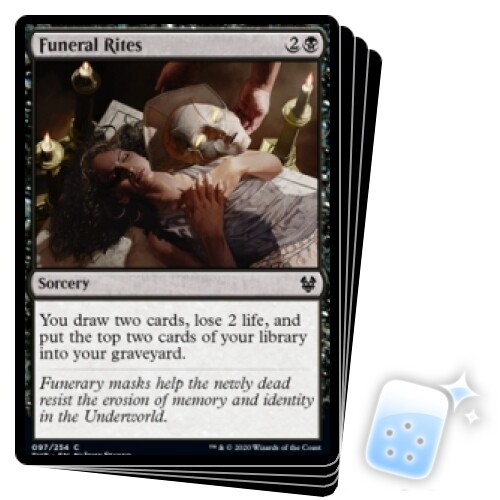 FUNERAL RITES X4 Theros Beyond Death THB Magic MTG MINT CARD - Foto 1 di 1