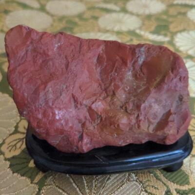 Prezzo Finale Pietra Di Giada Rossa Con Piedistallo Pietra D'acqua Bon Stone - Foto 2