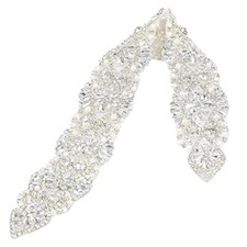 Rhinestone Bridal Belt - Silver Wedding Belt for Bride Dress with Rhinestones