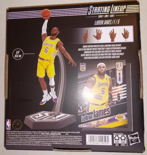 2022 HASBRO Starting Lineup NBA Lebron James Sealed, NEW, MINT, Lakers