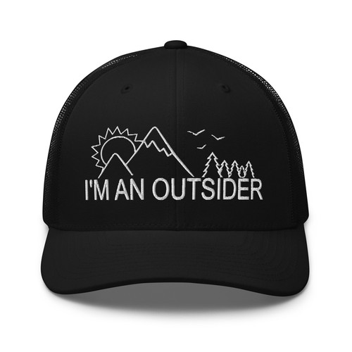 Cappello da camionista I'm an Outsider Nature Adventurer per uomo donna - Foto 6 di 29