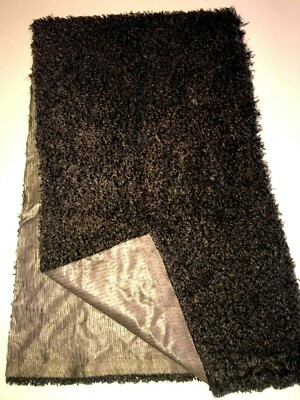 womens THICK EXTREMELY SOFT dark brown WINTER SCARF 60 inch long 18 wide NICE