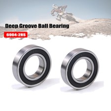 2PCS Premium 6904-2RS 6904RS Rubber Sealed Deep Groove Ball Bearing 20x37x9mm