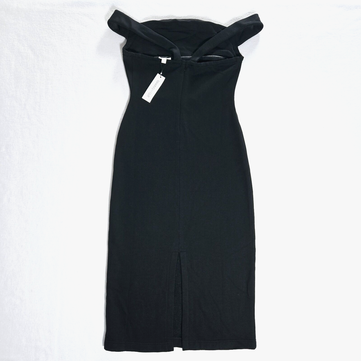 chaps denim dress Vintage 90s Short Sleeve Mini | Small GLITZ AND GLAM FEATHER Made from soft and celebrity inspired cowl neck crisscross back gown size:8 UK
