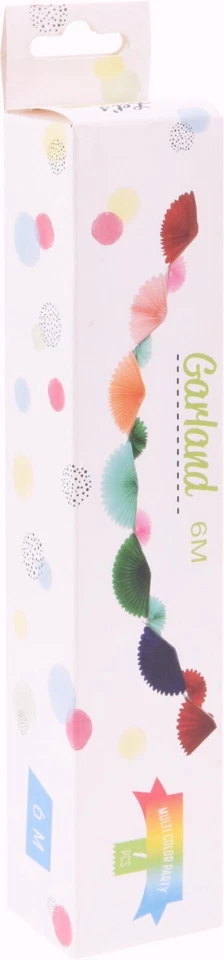 Guirnaldas de papel colgante de 6 metros multicolor decoración de fiesta decoración festiva de Navidad Foto 3 de 3