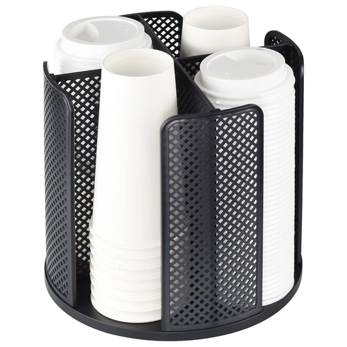 Coffee Stand Station Office Home Rack Dispenser Cup Lid Holder Organizer - Picture 9 of 15