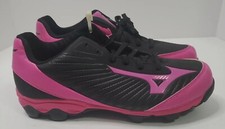 Mizuno Finch Franchise Women's Softball Cleats Choose Your Size NEW Pink Black