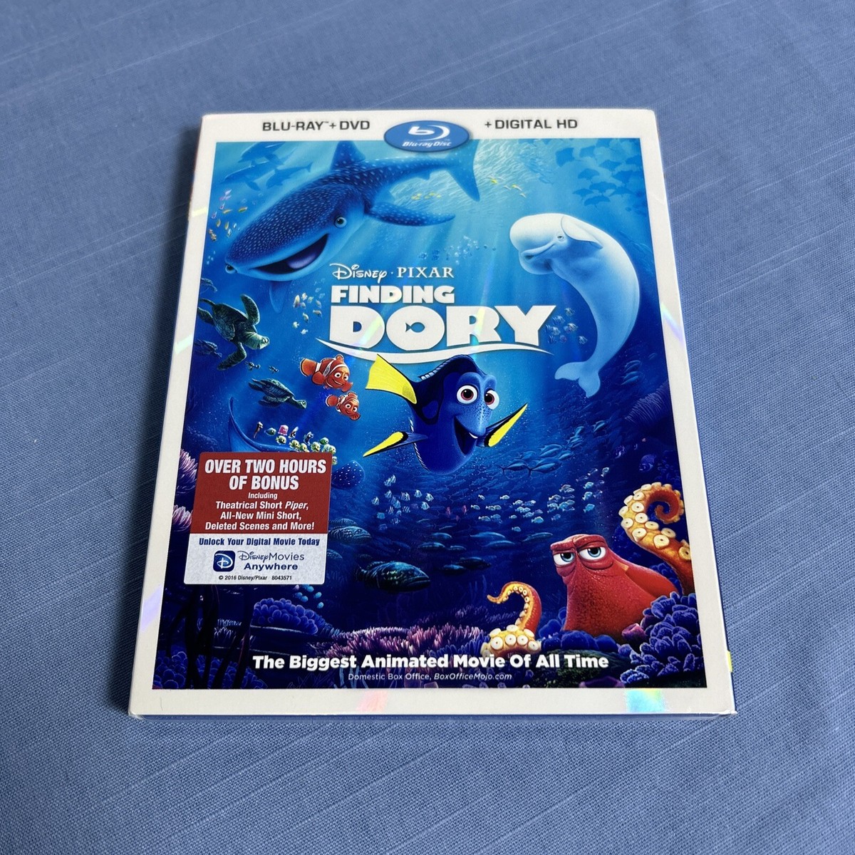 Finding Dory (Blu-ray, 2016) DVD/Digital Copy With Slipcover