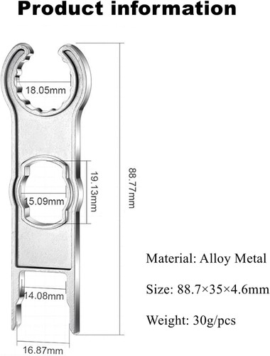 MC4 Schlüssel, 2 Stücke Metall-Solar-Steckverbinder-Schlüssel, MC4 Werkzeug Zur - Bild 6 von 7