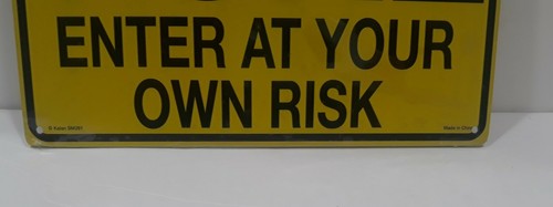 Wall Decor FUNNY 🔥Warning fArt Zone🔥 Metal Sign Novelty Man Cave Don't be Mad! - 第 5/9 張圖片
